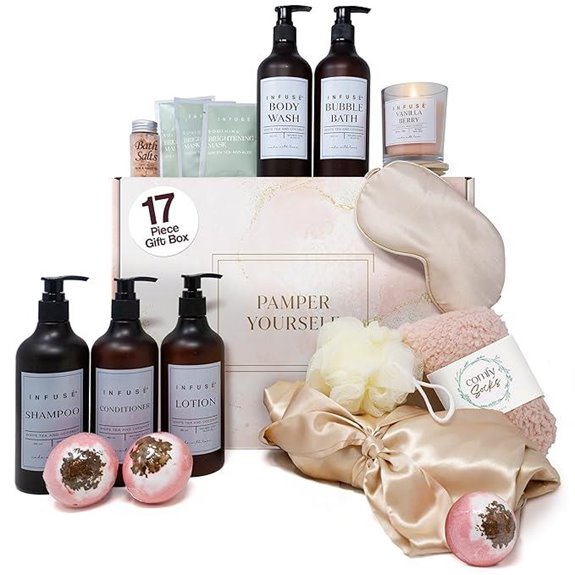 Luxury Bath Gift Set with Robe and Skincare