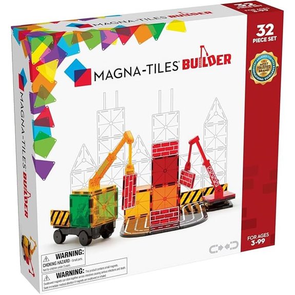 MAGNA-TILES 32-Piece Magnetic Construction Set