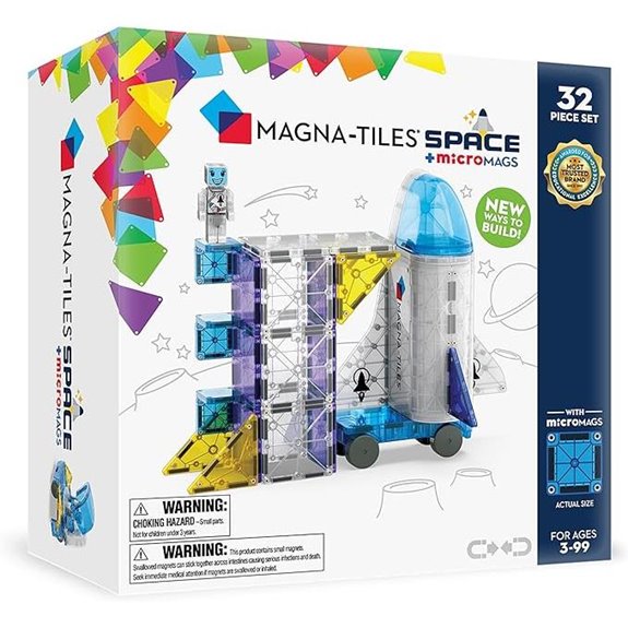 Magna-Tiles Space 32-Piece Magnetic Construction Set