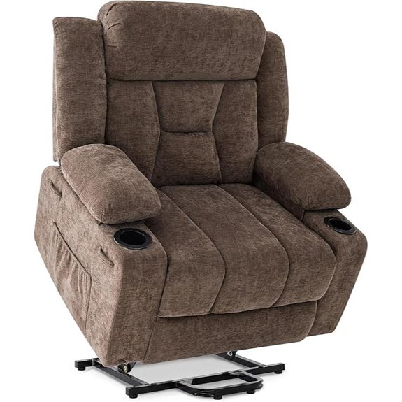 Dual Motor Lift Recliner with Massage and Heat