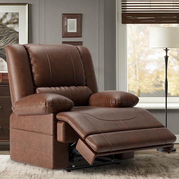Dual Motor Recliner Chair with Massage Heat USB