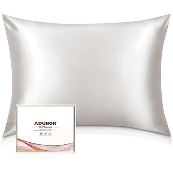 Adubor 100% Mulberry Silk Pillowcase 20x26