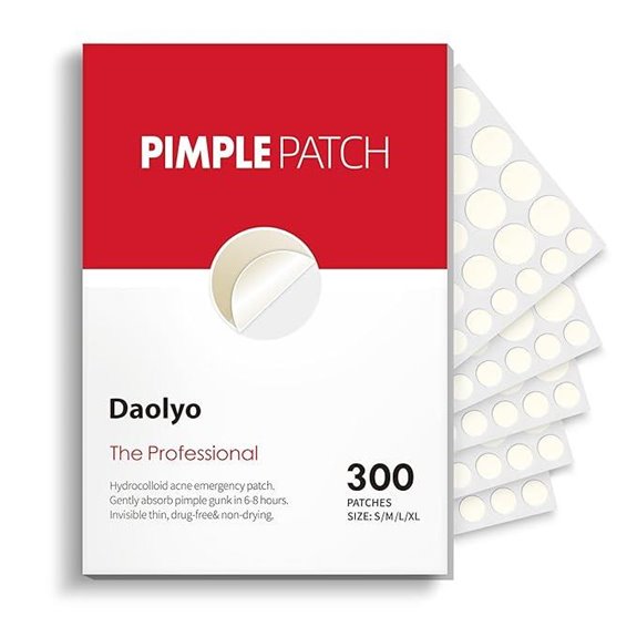 Acne Pimple Patches 4 Sizes 300 Count