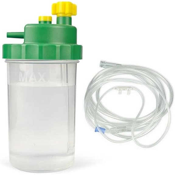 Oxygen Humidifier Bottle with Nasal Cannula Set