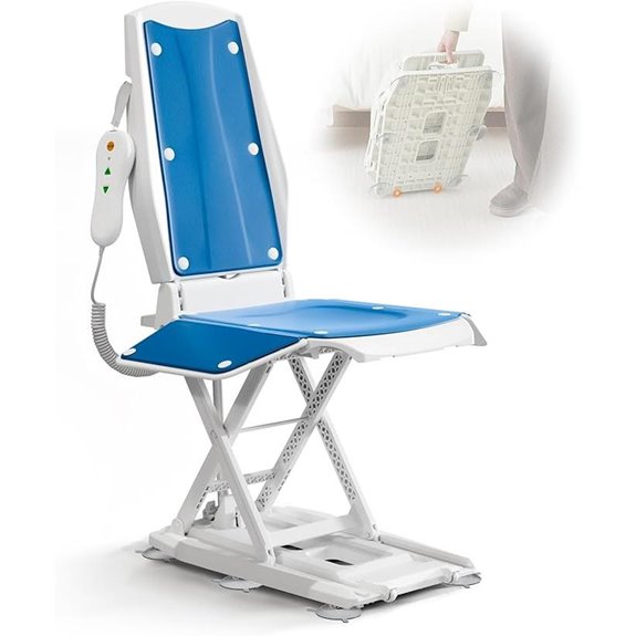 VOCIC Electric Chair Lift with Wheels and Support