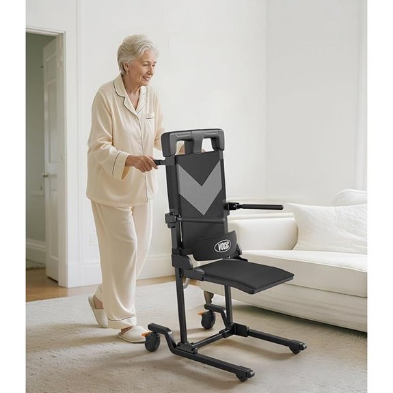 VOCIC Portable Electric Wheelchair Lift for Seniors