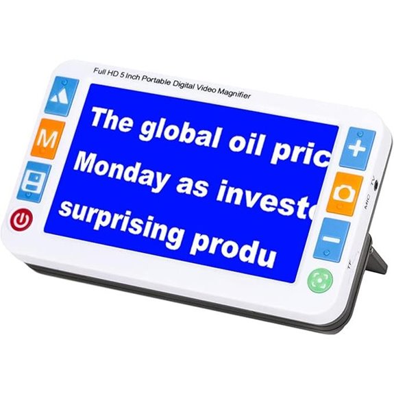 portable low vision magnifier