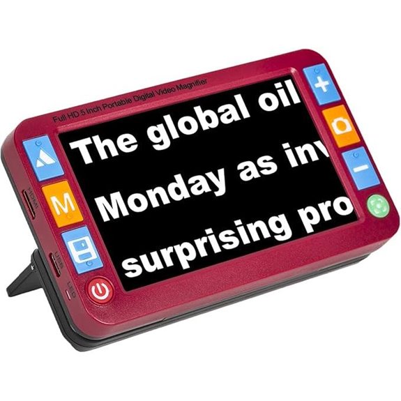 portable low vision magnifier