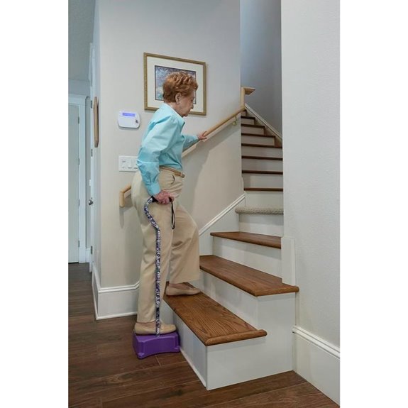 Stair Climbing Assist Cane for Seniors (Purple)