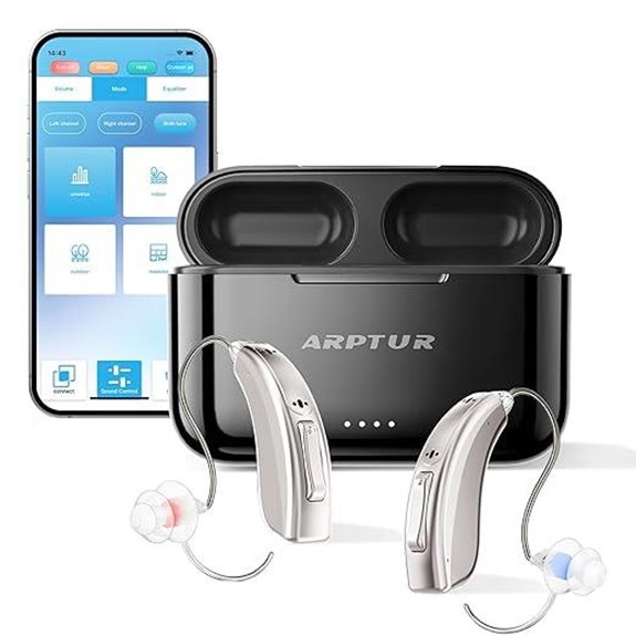 Rechargeable Bluetooth Hearing Aids with App Control