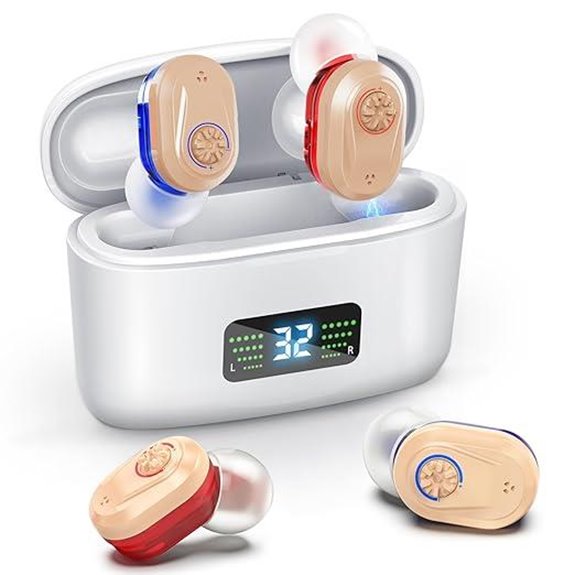 Rechargeable Hearing Aids with Digital Display & Noise Reduction