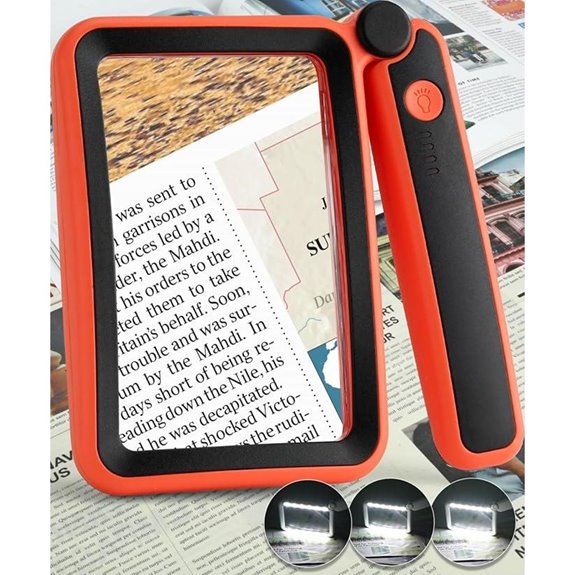 Rechargeable 5X Magnifying Glass with Light for Reading