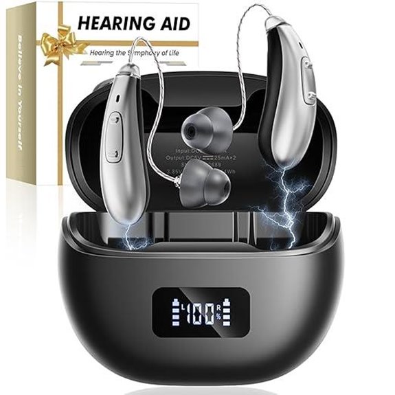 Rechargeable Hearing Aids with Noise Cancellation & Volume Control