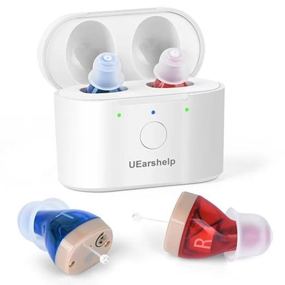 Rechargeable Hearing Aids for Seniors with Noise Cancellation