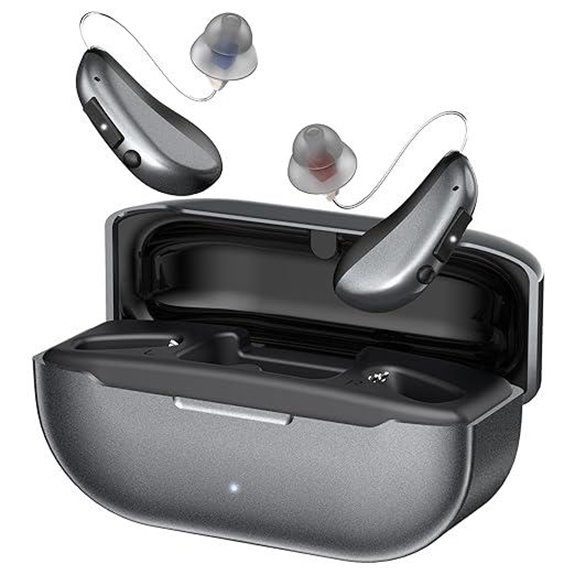 Rechargeable Hearing Aids with Noise Cancelling and Volume Control