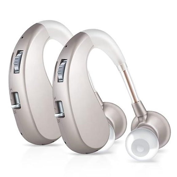 Britzgo Rechargeable Noise Cancelling Hearing Aids (2 pcs)