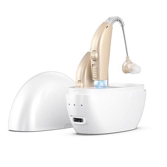 Rechargeable Hearing Aids with Noise Cancelling and Volume Control