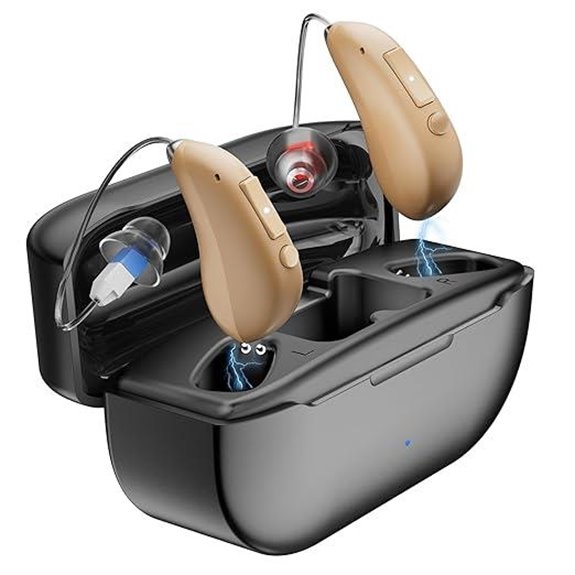 Rechargeable Hearing Aids for Seniors with Noise Cancellation