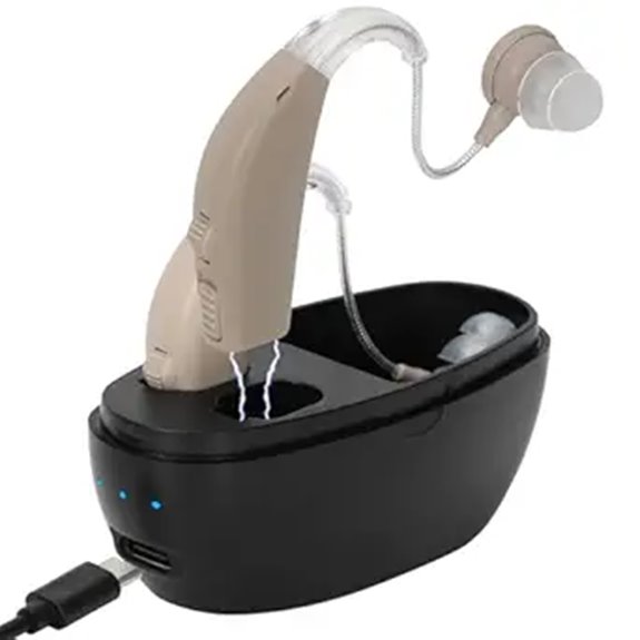 Rechargeable Hearing Aids for Seniors with Noise Reduction