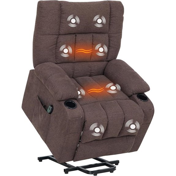 Power Lift Recliner with Massage Heat & Remote