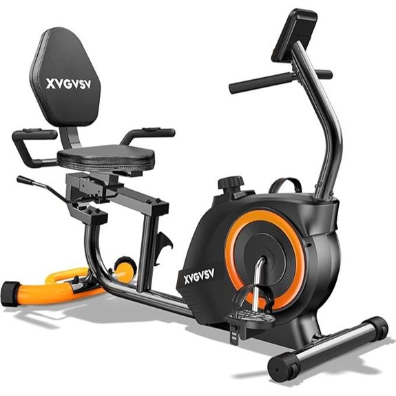 Recumbent Exercise Bike with Resistance and LCD Display