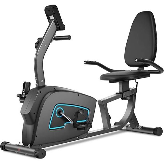 Recumbent Exercise Bike with Heart Rate Monitor