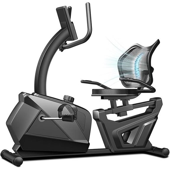 Cursor Fitness Recumbent Bike with 16-Level Resistance