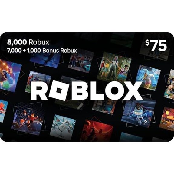 Roblox Digital Gift Card with 8,000 Robux