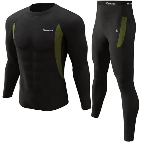 Romision Men's Thermal Long Johns Fleece Base Layer