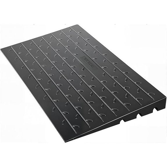 VEVOR 4 Rubber Threshold Ramp with No-Slip Surface