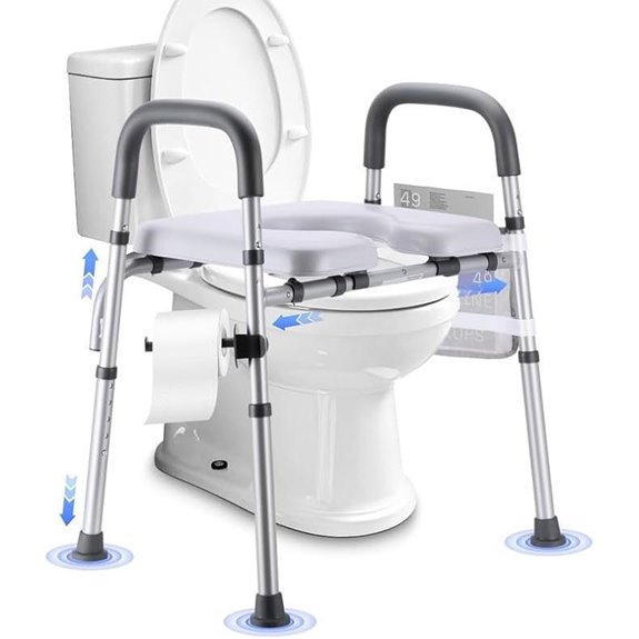 senior comfortable bathroom assistance