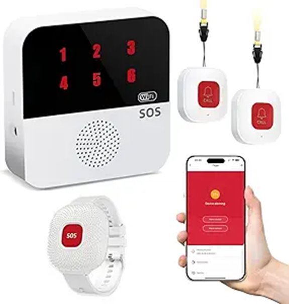 Life Alert System for Seniors with Remote and Call Button