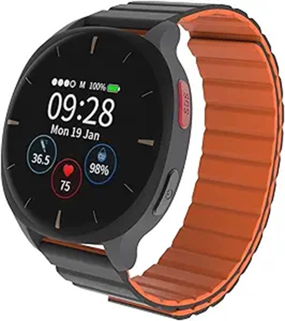 AUDAR E2 Senior Smartwatch with Fall Detection & SOS