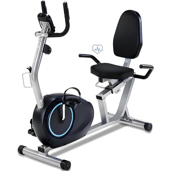 Recumbent Exercise Bike for Seniors with LCD Monitor