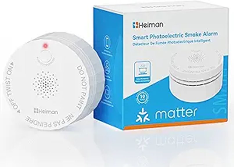 Heiman Matter Smoke Detector with Real-Time Alerts