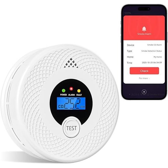 Smart Smoke & CO Detector with App Alerts