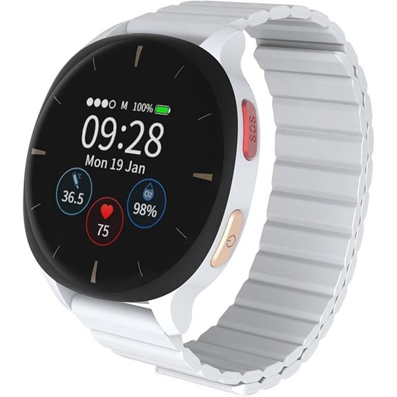 AUDAR E2 Senior Smartwatch with Fall Detection & SOS