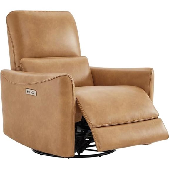 CHITA Recliner Swivel Glider with Lumbar Support