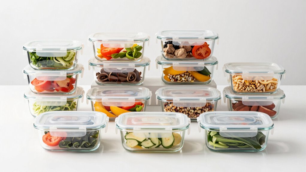 top glass meal containers