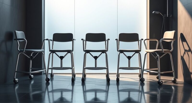 top shower chairs with wheels