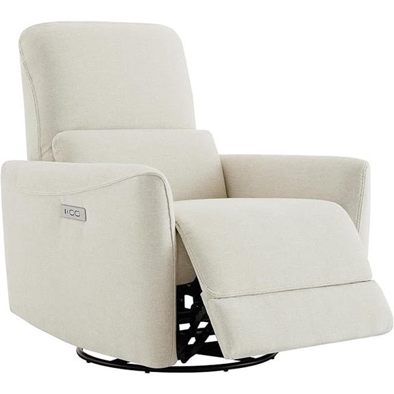 CHITA Upholstered Recliner Chair with Lumbar Support