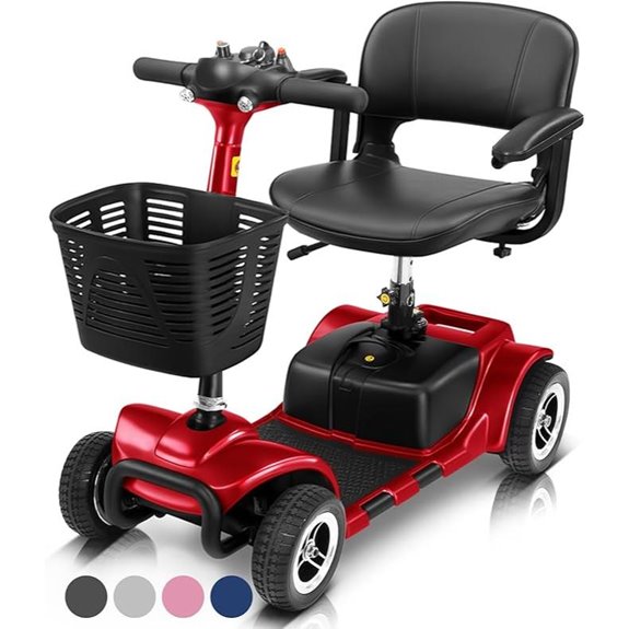 Vive 4-Wheel Mobility Scooter with Extended Battery