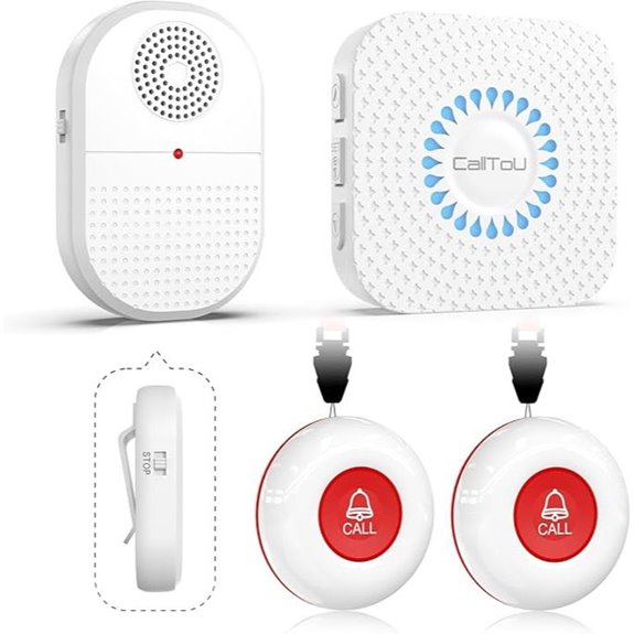 CallToU Waterproof Caregiver Pager with SOS Buttons