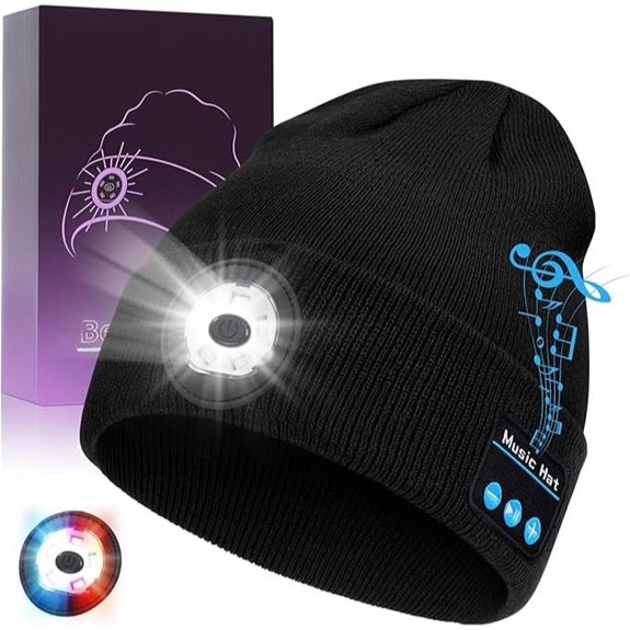 Bluetooth Beanie with Light and Speakers