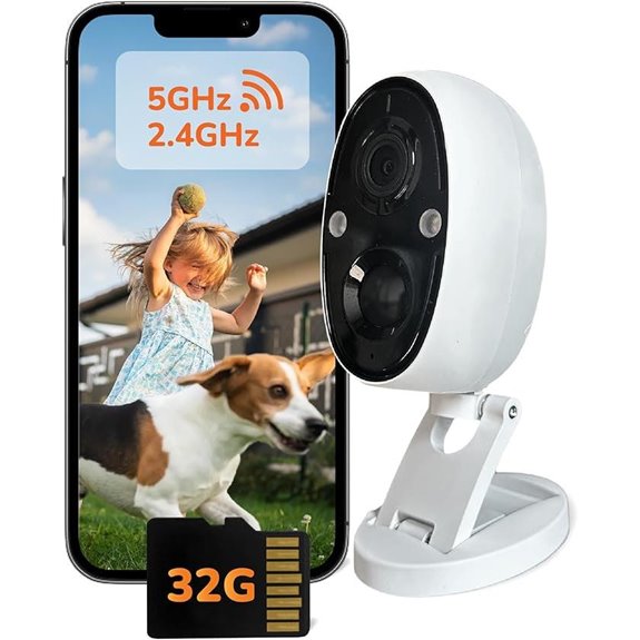 Sensforge 2.5K WiFi Battery Camera with AI Detection