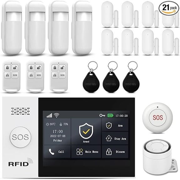 PGST 2025 WiFi Home Alarm System with Sensors
