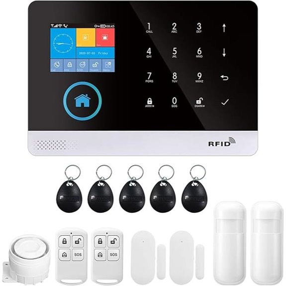 Wireless Home Alarm Security System with Remote and Sensors