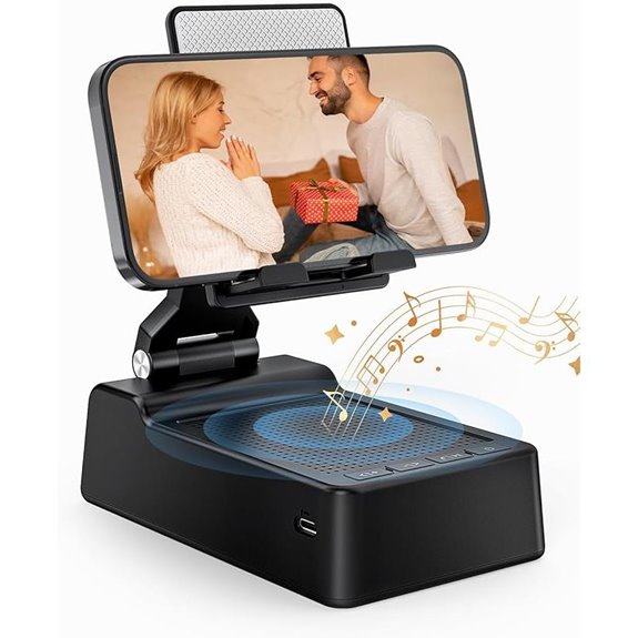 Bluetooth Phone Stand with Speaker for Men Women