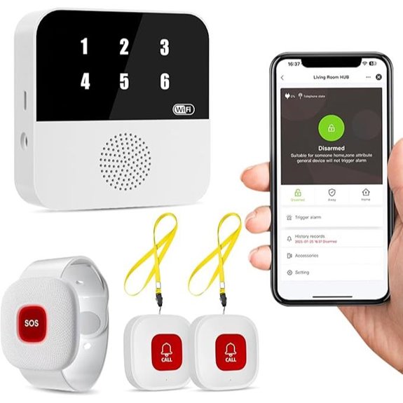WiFi Caregiver Pager System with Call Buttons