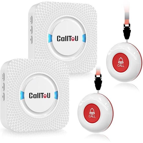 CallToU Wireless Caregiver Pager System with SOS Buttons